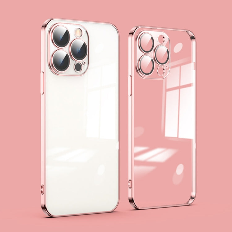 Custodia per telefono galvanica con protezione dell'obiettivo in vetro antipolvere, For iPhone 11, For iPhone 11 Pro Max
