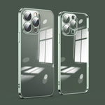 Custodia per telefono galvanica con protezione dell'obiettivo in vetro antipolvere, For iPhone 11, For iPhone 11 Pro Max