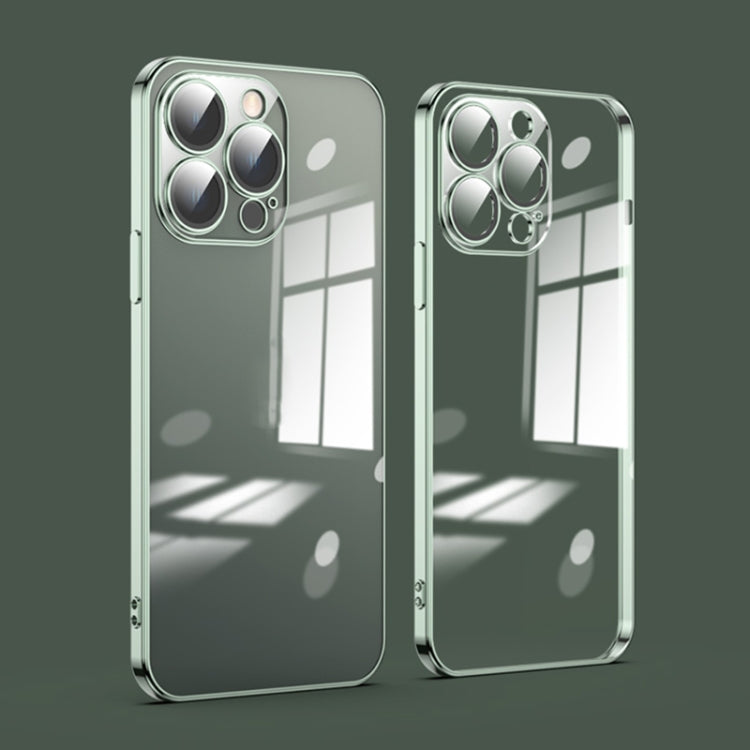 Custodia per telefono galvanica con protezione dell'obiettivo in vetro antipolvere, For iPhone 11, For iPhone 11 Pro Max