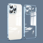 Custodia per telefono galvanica con protezione dell'obiettivo in vetro antipolvere, For iPhone 11, For iPhone 11 Pro Max