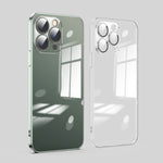 Custodia per telefono galvanica con protezione dell'obiettivo in vetro antipolvere, For iPhone 11, For iPhone 11 Pro Max