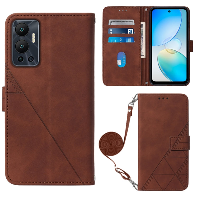 Custodia per cellulare in pelle con flip in rilievo 3D a tracolla, For Infinix Hot 12 Play / 12 Play NFC, For Infinix Hot 12i X665, For Infinix Hot 12 X6817, For Infinix Note 12 Pro 4G