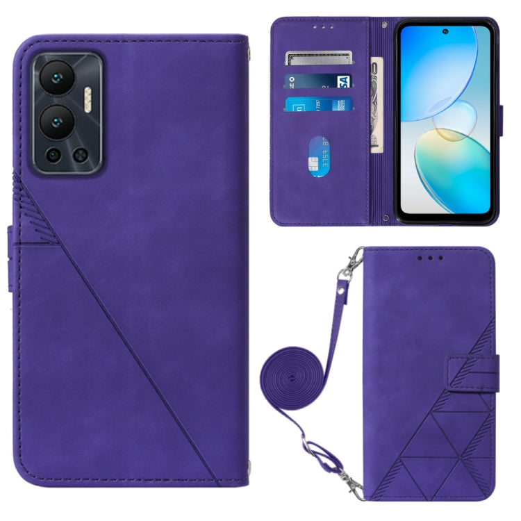 Custodia per cellulare in pelle con flip in rilievo 3D a tracolla, For Infinix Hot 12 Play / 12 Play NFC, For Infinix Hot 12i X665, For Infinix Hot 12 X6817, For Infinix Note 12 Pro 4G