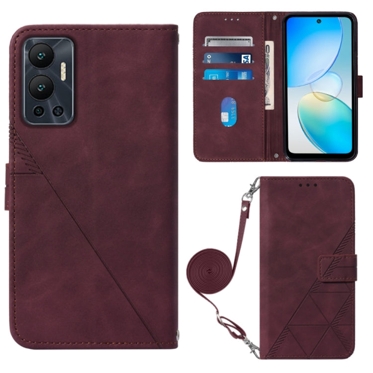 Custodia per cellulare in pelle con flip in rilievo 3D a tracolla, For Infinix Hot 12 Play / 12 Play NFC, For Infinix Hot 12i X665, For Infinix Hot 12 X6817, For Infinix Note 12 Pro 4G