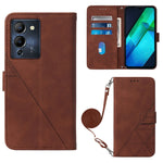 Custodia per cellulare in pelle con flip in rilievo 3D a tracolla, For Infinix Note 12 Pro 5G, For Infinix Note 12 G96, For Itel P38 / S17 / Vision 3