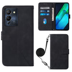 Custodia per cellulare in pelle con flip in rilievo 3D a tracolla, For Infinix Note 12 Pro 5G, For Infinix Note 12 G96, For Itel P38 / S17 / Vision 3