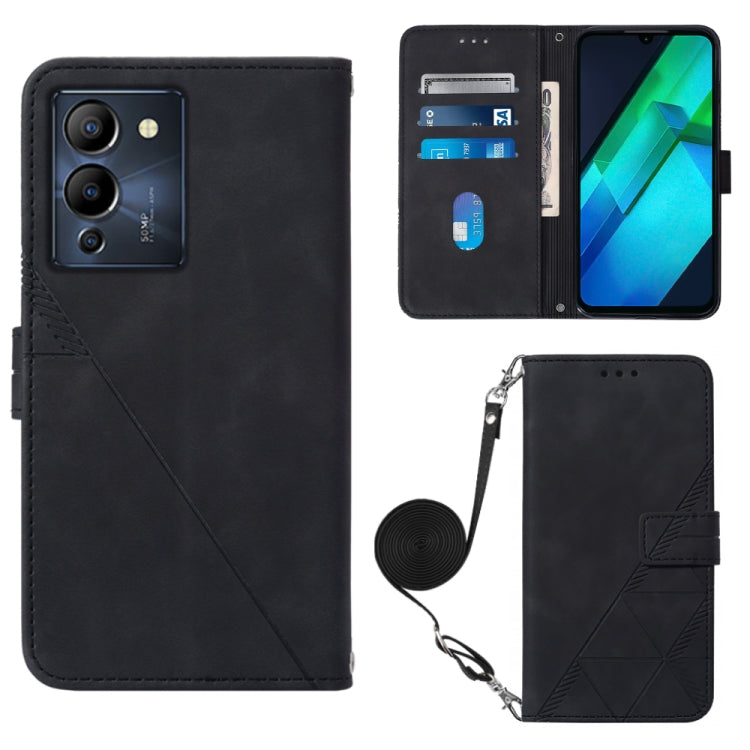 Custodia per cellulare in pelle con flip in rilievo 3D a tracolla, For Infinix Note 12 Pro 5G, For Infinix Note 12 G96, For Itel P38 / S17 / Vision 3