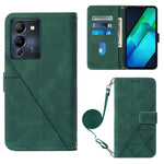 Custodia per cellulare in pelle con flip in rilievo 3D a tracolla, For Infinix Note 12 Pro 5G, For Infinix Note 12 G96, For Itel P38 / S17 / Vision 3