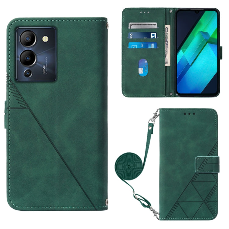 Custodia per cellulare in pelle con flip in rilievo 3D a tracolla, For Infinix Note 12 Pro 5G, For Infinix Note 12 G96, For Itel P38 / S17 / Vision 3