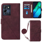 Custodia per cellulare in pelle con flip in rilievo 3D a tracolla, For Infinix Note 12 Pro 5G, For Infinix Note 12 G96, For Itel P38 / S17 / Vision 3