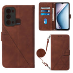 Custodia per cellulare in pelle con flip in rilievo 3D a tracolla, For Infinix Note 12 Pro 5G, For Infinix Note 12 G96, For Itel P38 / S17 / Vision 3
