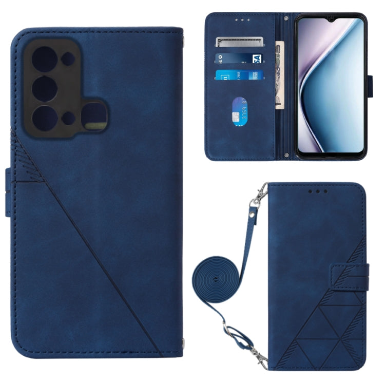 Custodia per cellulare in pelle con flip in rilievo 3D a tracolla, For Infinix Note 12 Pro 5G, For Infinix Note 12 G96, For Itel P38 / S17 / Vision 3