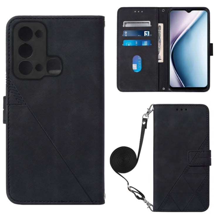 Custodia per cellulare in pelle con flip in rilievo 3D a tracolla, For Infinix Note 12 Pro 5G, For Infinix Note 12 G96, For Itel P38 / S17 / Vision 3