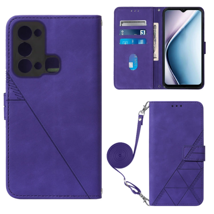 Custodia per cellulare in pelle con flip in rilievo 3D a tracolla, For Infinix Note 12 Pro 5G, For Infinix Note 12 G96, For Itel P38 / S17 / Vision 3
