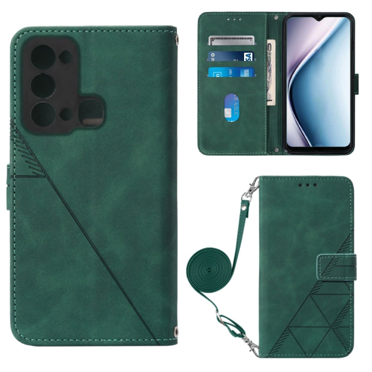 Custodia per cellulare in pelle con flip in rilievo 3D a tracolla, For Infinix Note 12 Pro 5G, For Infinix Note 12 G96, For Itel P38 / S17 / Vision 3