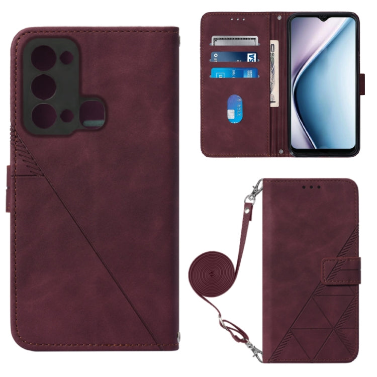 Custodia per cellulare in pelle con flip in rilievo 3D a tracolla, For Infinix Note 12 Pro 5G, For Infinix Note 12 G96, For Itel P38 / S17 / Vision 3