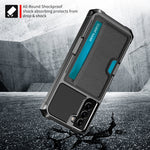 Custodia per telefono con supporto per slot per schede ZM02, For Samsung Galaxy S22 5G, For Samsung Galaxy S22+ 5G, For Samsung Galaxy S22 Ultra 5G, For Samsung Galaxy S21 5G, For Samsung Galaxy S21 FE 5G, For Samsung Galaxy S21+ 5G                    ...