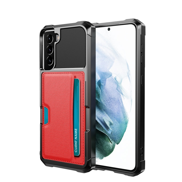 Custodia per telefono con supporto per slot per schede ZM02, For Samsung Galaxy S22 5G, For Samsung Galaxy S22+ 5G, For Samsung Galaxy S22 Ultra 5G, For Samsung Galaxy S21 5G, For Samsung Galaxy S21 FE 5G, For Samsung Galaxy S21+ 5G                    ...