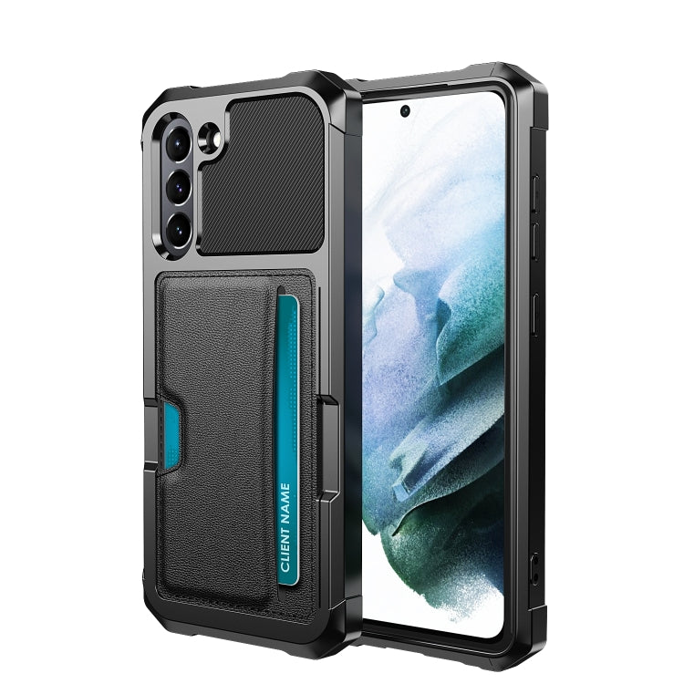 Custodia per telefono con supporto per slot per schede ZM02, For Samsung Galaxy S22 5G, For Samsung Galaxy S22+ 5G, For Samsung Galaxy S22 Ultra 5G, For Samsung Galaxy S21 5G, For Samsung Galaxy S21 FE 5G, For Samsung Galaxy S21+ 5G                    ...