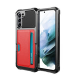 Custodia per telefono con supporto per slot per schede ZM02, For Samsung Galaxy S22 5G, For Samsung Galaxy S22+ 5G, For Samsung Galaxy S22 Ultra 5G, For Samsung Galaxy S21 5G, For Samsung Galaxy S21 FE 5G, For Samsung Galaxy S21+ 5G                    ...