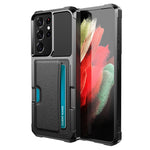 Custodia per telefono con supporto per slot per schede ZM02, For Samsung Galaxy S22 5G, For Samsung Galaxy S22+ 5G, For Samsung Galaxy S22 Ultra 5G, For Samsung Galaxy S21 5G, For Samsung Galaxy S21 FE 5G, For Samsung Galaxy S21+ 5G                    ...
