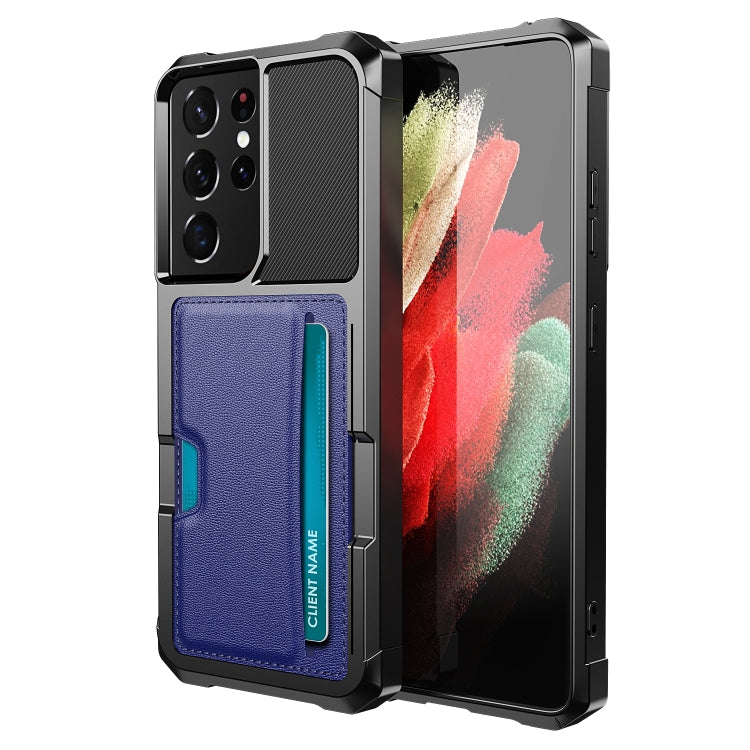 Custodia per telefono con supporto per slot per schede ZM02, For Samsung Galaxy S22 5G, For Samsung Galaxy S22+ 5G, For Samsung Galaxy S22 Ultra 5G, For Samsung Galaxy S21 5G, For Samsung Galaxy S21 FE 5G, For Samsung Galaxy S21+ 5G                    ...