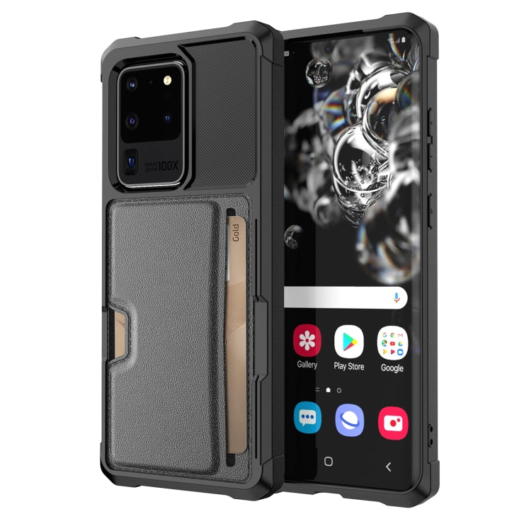 Custodia per telefono con supporto per slot per schede ZM02, For Samsung Galaxy S20+, For Samsung Galaxy S20 Ultra, For Samsung Galaxy Note20, For Samsung Galaxy Note20 Ultra, For Samsung Galaxy A72, For Samsung Galaxy A52, For Samsung Galaxy A12      ...
