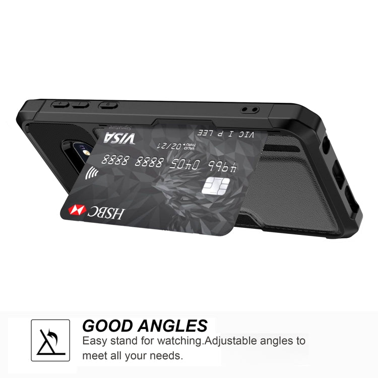 Custodia per telefono con supporto per slot per schede ZM02, For Samsung Galaxy S10e, For Samsung Galaxy Note10, For Samsung Galaxy Note10+, For Samsung Galaxy Note9, For Samsung Galaxy S9, For Samsung Galaxy S9+