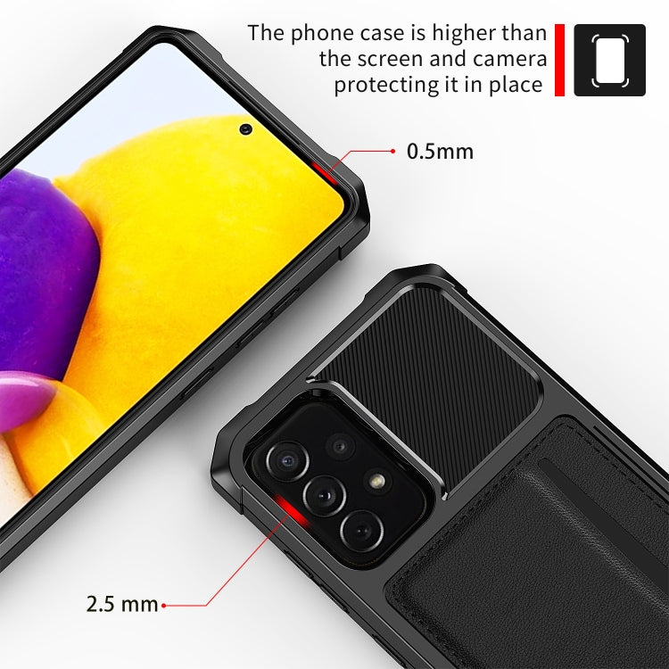 Custodia per telefono con supporto per slot per schede ZM02, For Samsung Galaxy A73 5G, For Samsung Galaxy A53 5G, For Samsung Galaxy A33 5G