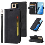 BETOPNICE Custodia per telefono in pelle con fibbia a doppio lato, For OPPO Reno7 / F21 Pro, For Realme 9i / A96 4G / A76 4G / A36 4G, For vivo S12, For OPPO Reno 7 5G Global / Find X5 Lite