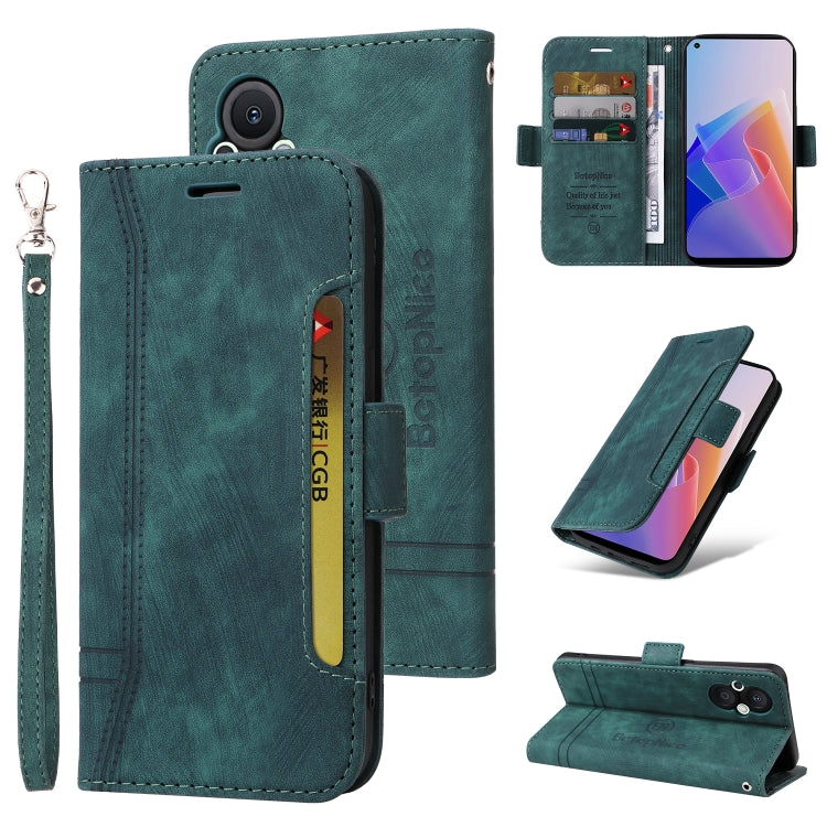 BETOPNICE Custodia per telefono in pelle con fibbia a doppio lato, For vivo Y76 5G, For OPPO Reno 7Z 5G, For Realme C20 / C11 2021, For vivo Y55 5G Global / Y75 5G Global