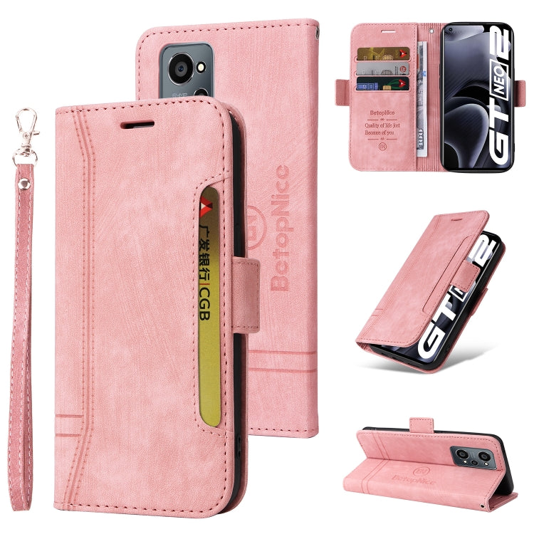 BETOPNICE Custodia per telefono in pelle con fibbia a doppio lato, For Realme GT Neo2 5G CN Version, For vivo S12 Pro / V23 Pro 5G, For OPPO Reno 7 Pro 5G, For Realme C21