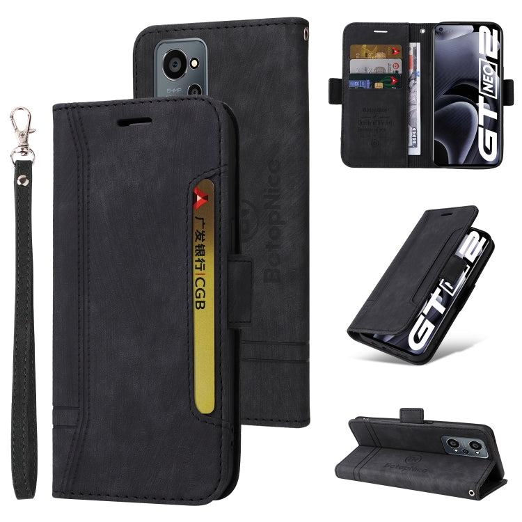 BETOPNICE Custodia per telefono in pelle con fibbia a doppio lato, For Realme GT Neo2 5G CN Version, For vivo S12 Pro / V23 Pro 5G, For OPPO Reno 7 Pro 5G, For Realme C21