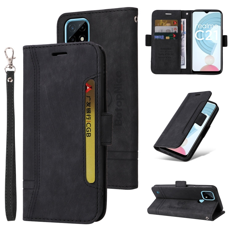 BETOPNICE Custodia per telefono in pelle con fibbia a doppio lato, For Realme GT Neo2 5G CN Version, For vivo S12 Pro / V23 Pro 5G, For OPPO Reno 7 Pro 5G, For Realme C21