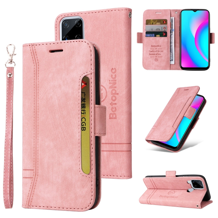 BETOPNICE Custodia per telefono in pelle con fibbia a doppio lato, For Realme C15, For vivo Y21 2021, For Realme 9 Pro, For vivo Y20, For Realme 9 Pro+