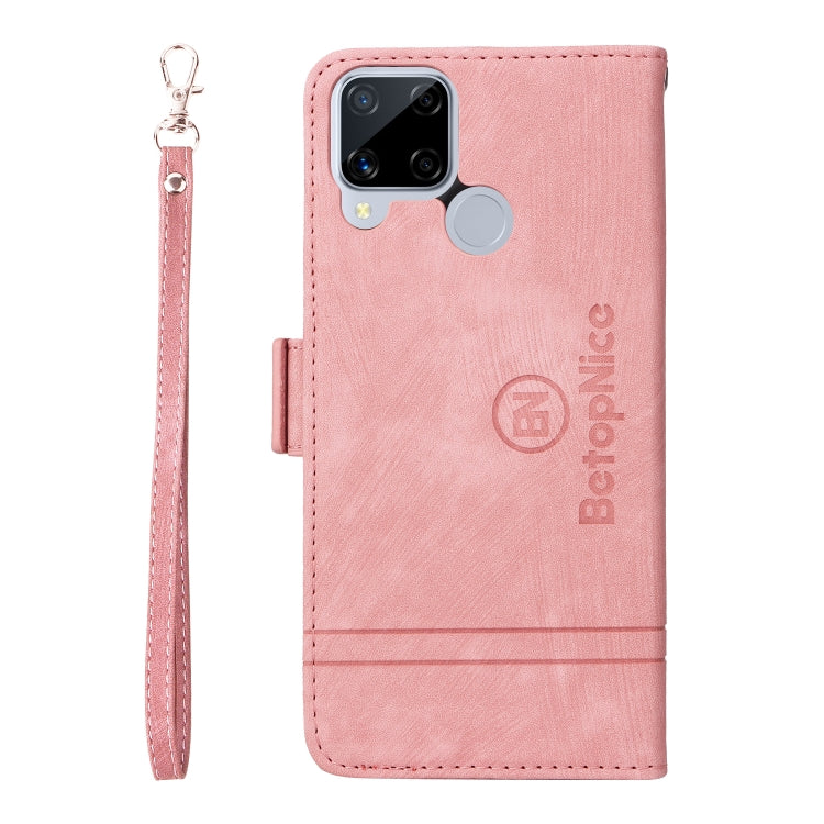 BETOPNICE Custodia per telefono in pelle con fibbia a doppio lato, For Realme C15, For vivo Y21 2021, For Realme 9 Pro, For vivo Y20, For Realme 9 Pro+