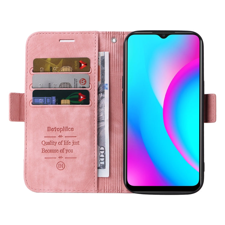 BETOPNICE Custodia per telefono in pelle con fibbia a doppio lato, For Realme C15, For vivo Y21 2021, For Realme 9 Pro, For vivo Y20, For Realme 9 Pro+