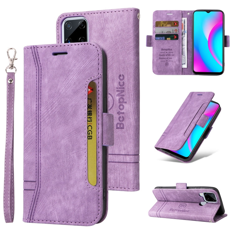 BETOPNICE Custodia per telefono in pelle con fibbia a doppio lato, For Realme C15, For vivo Y21 2021, For Realme 9 Pro, For vivo Y20, For Realme 9 Pro+