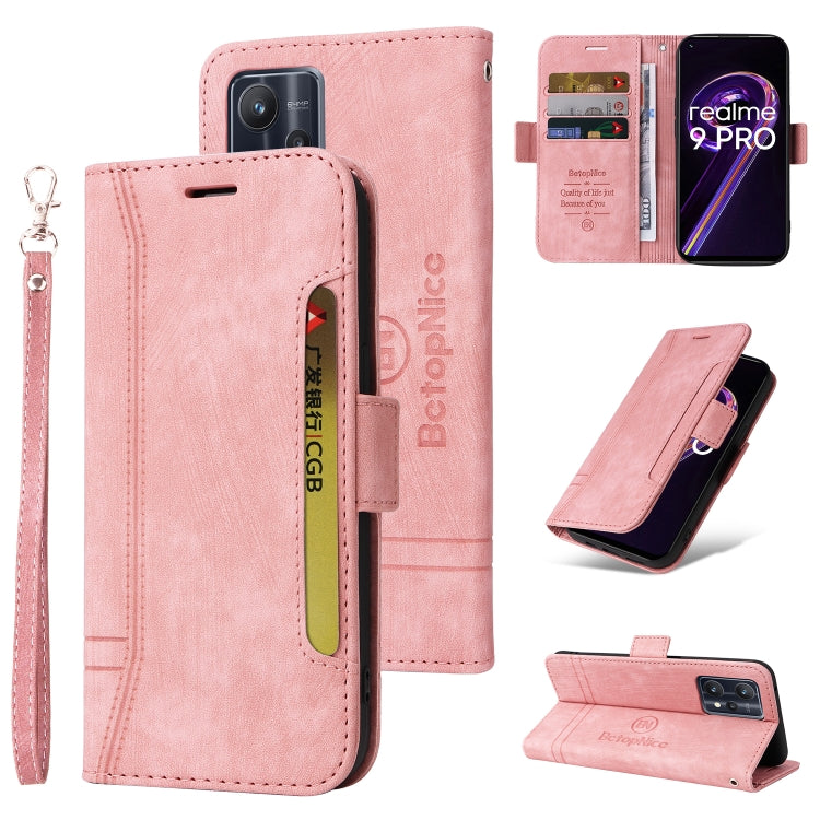 BETOPNICE Custodia per telefono in pelle con fibbia a doppio lato, For Realme C15, For vivo Y21 2021, For Realme 9 Pro, For vivo Y20, For Realme 9 Pro+
