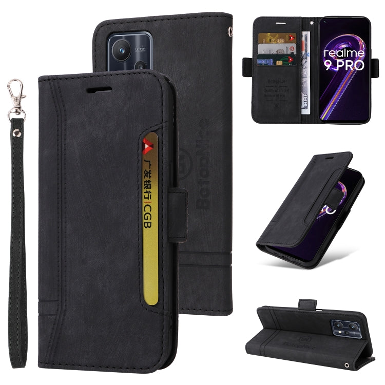 BETOPNICE Custodia per telefono in pelle con fibbia a doppio lato, For Realme C15, For vivo Y21 2021, For Realme 9 Pro, For vivo Y20, For Realme 9 Pro+