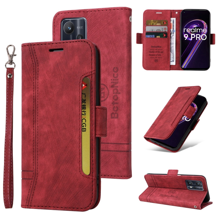 BETOPNICE Custodia per telefono in pelle con fibbia a doppio lato, For Realme C15, For vivo Y21 2021, For Realme 9 Pro, For vivo Y20, For Realme 9 Pro+