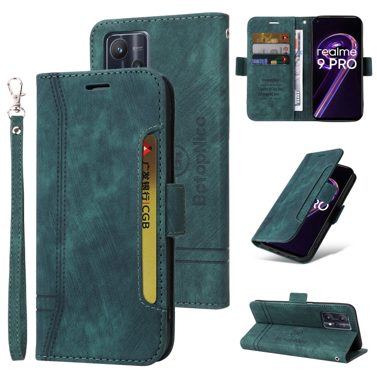 BETOPNICE Custodia per telefono in pelle con fibbia a doppio lato, For Realme C15, For vivo Y21 2021, For Realme 9 Pro, For vivo Y20, For Realme 9 Pro+