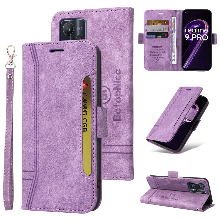 BETOPNICE Custodia per telefono in pelle con fibbia a doppio lato, For Realme C15, For vivo Y21 2021, For Realme 9 Pro, For vivo Y20, For Realme 9 Pro+