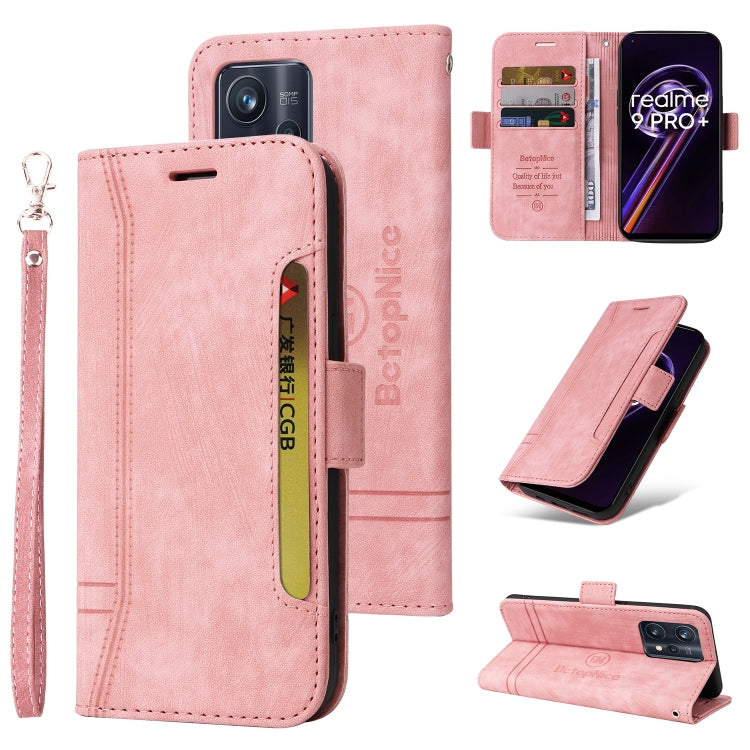 BETOPNICE Custodia per telefono in pelle con fibbia a doppio lato, For Realme C15, For vivo Y21 2021, For Realme 9 Pro, For vivo Y20, For Realme 9 Pro+