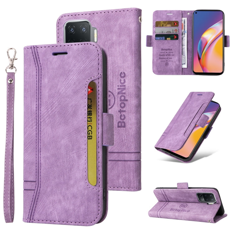 BETOPNICE Custodia per telefono in pelle con fibbia a doppio lato, For OPPO Realme 9 Pro+, For vivo Y15a Global, For OPPO A94 4G, For OPPO A94 5G, For OPPO A93 5G CN Version