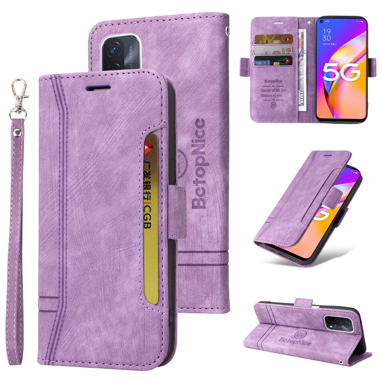 BETOPNICE Custodia per telefono in pelle con fibbia a doppio lato, For OPPO Realme 9 Pro+, For vivo Y15a Global, For OPPO A94 4G, For OPPO A94 5G, For OPPO A93 5G CN Version
