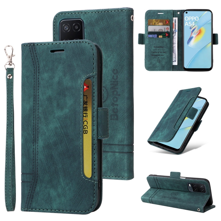 BETOPNICE Custodia per telefono in pelle con fibbia a doppio lato, For OPPO A74 4G, For OPPO A57 5G, For OPPO A54 4G / A16 / A16s, For OPPO A15