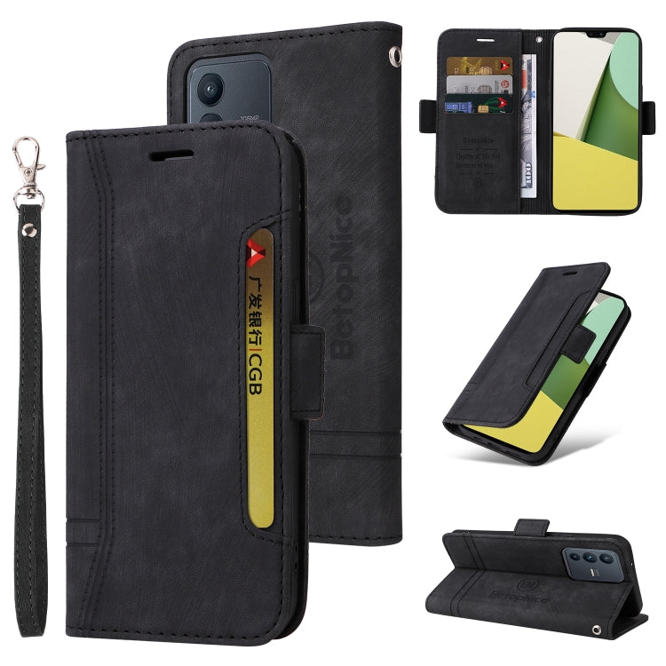 BETOPNICE Custodia per telefono in pelle con fibbia a doppio lato, For OPPO Reno7 / F21 Pro, For Realme 9i / A96 4G / A76 4G / A36 4G, For vivo S12, For OPPO Reno 7 5G Global / Find X5 Lite