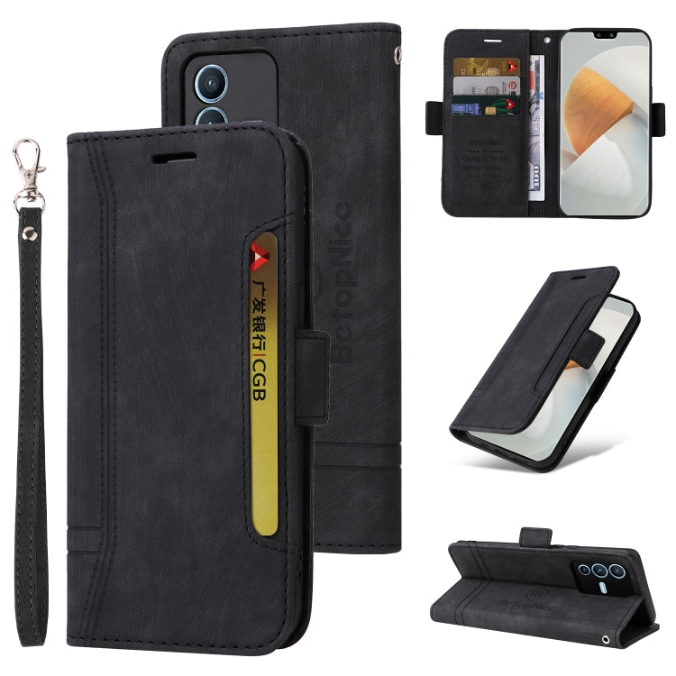 BETOPNICE Custodia per telefono in pelle con fibbia a doppio lato, For Realme GT Neo2 5G CN Version, For vivo S12 Pro / V23 Pro 5G, For OPPO Reno 7 Pro 5G, For Realme C21