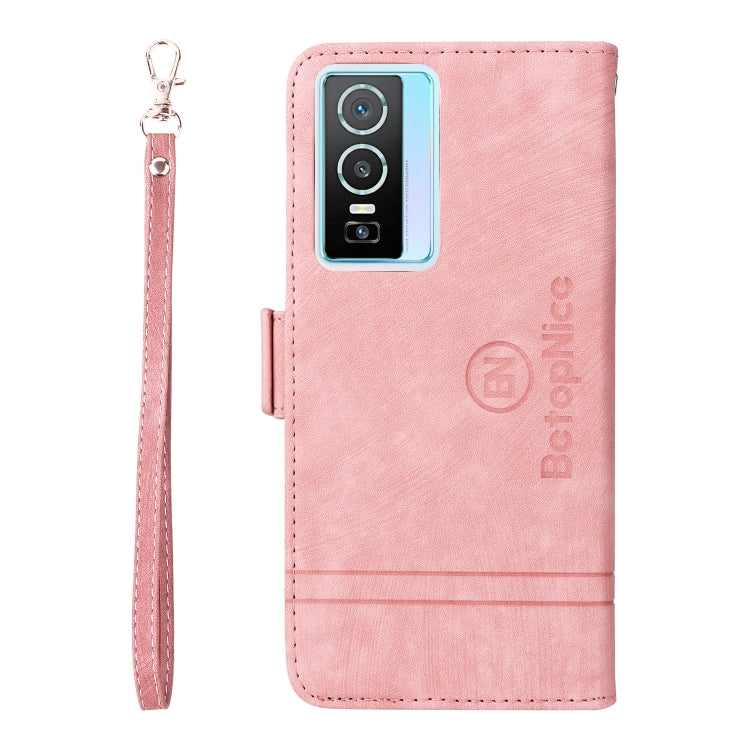 BETOPNICE Custodia per telefono in pelle con fibbia a doppio lato, For vivo Y76 5G, For OPPO Reno 7Z 5G, For Realme C20 / C11 2021, For vivo Y55 5G Global / Y75 5G Global